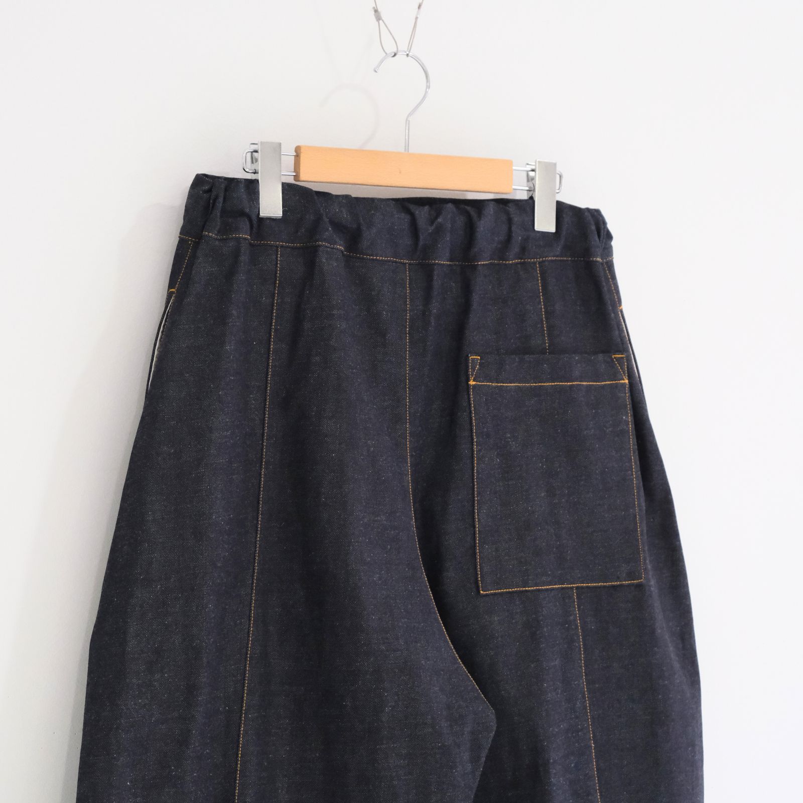 SAGE NATION - BOX PLEAT TROUSER RAW DENIM/ ボックスプリーツ