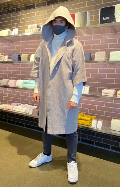 オーガニックコットンのサウナポンチョ| オーガニックコットン100