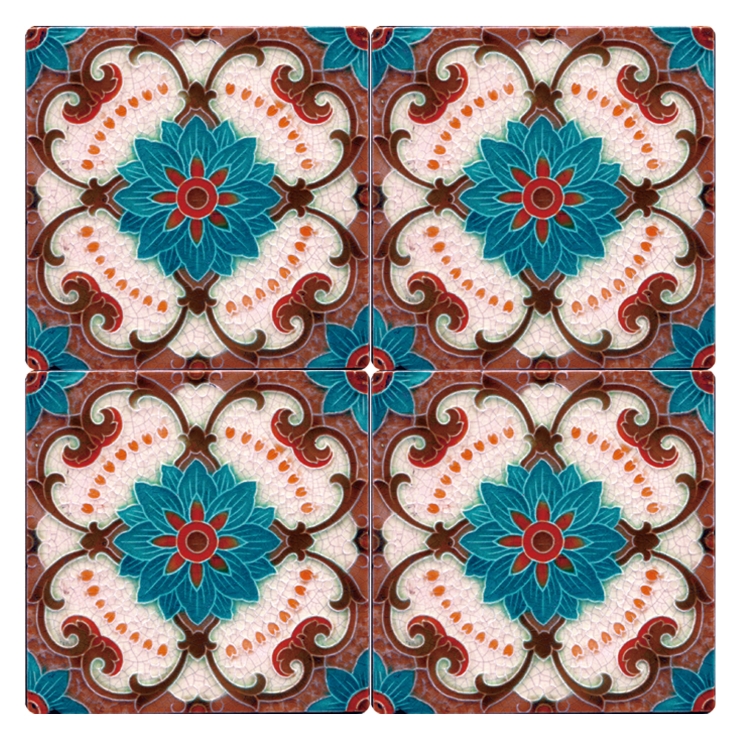 マジョリカ タイル絵画 ビートルズ マジョリカタイル ラスティカ 150mm