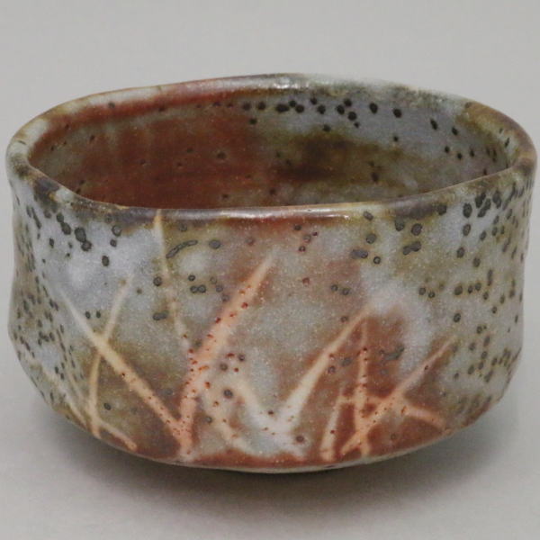 茶器/茶道具 抹茶茶碗】 志野焼き 鼠志野茶碗/絵志野茶碗 加藤健作（源