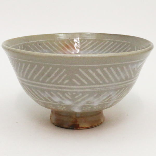 茶器/茶道具 抹茶茶碗】 萩焼き 三島 11代 坂高麗左衛門作（松本窯