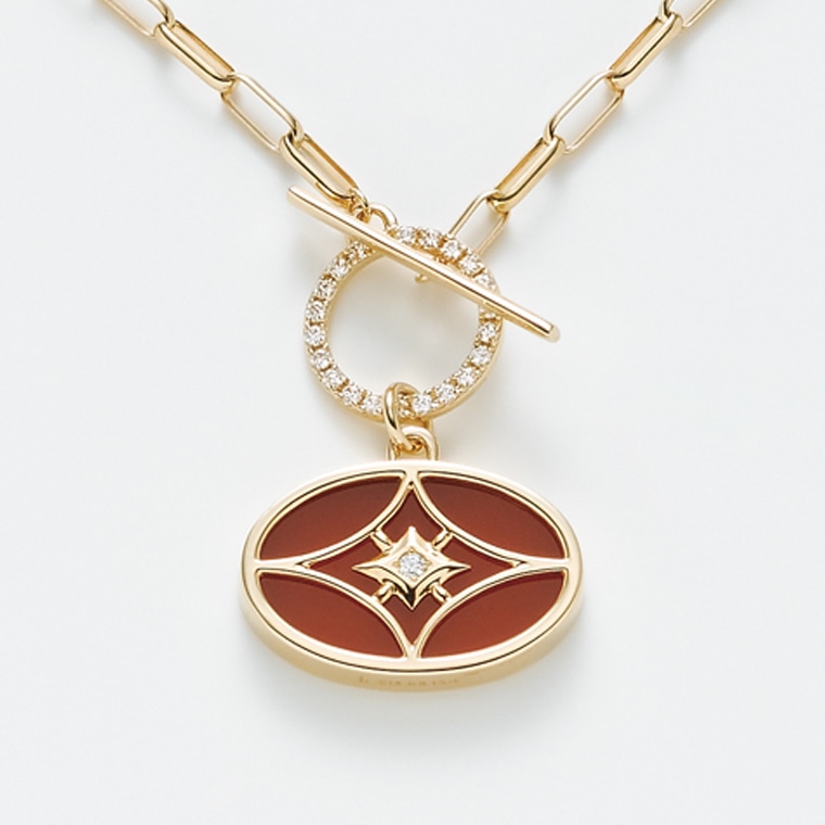 はなもんよう カーネリアンチェーンネックレス(ゴールド): かがよい