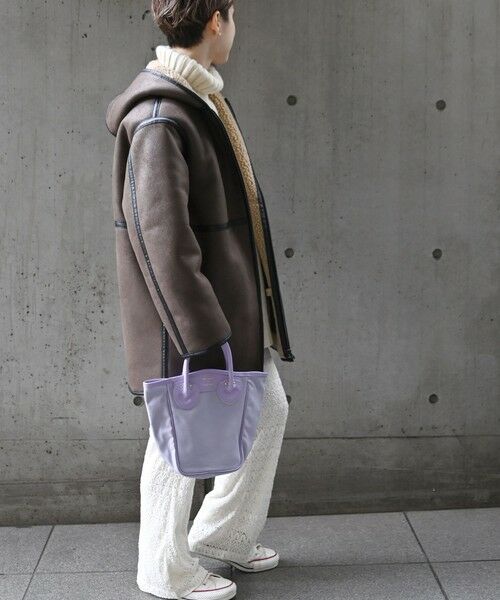 セール】 SHIPS any: フェイク ムートン フード ミディ コート