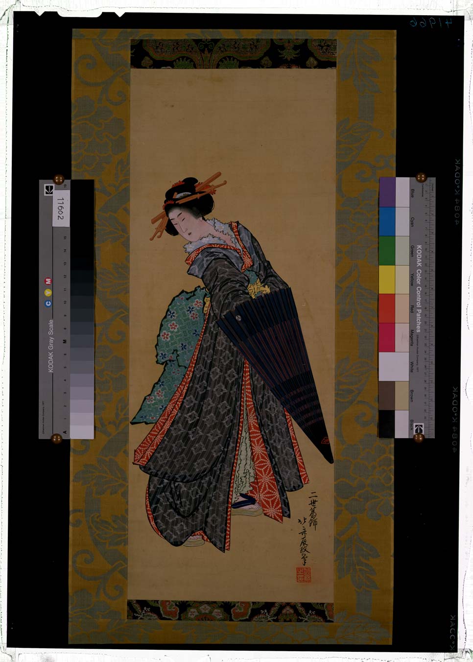 中国美術 美人画 傘立て 45.5cmサイズ 中国美術 美人画 傘立て 45.5cm