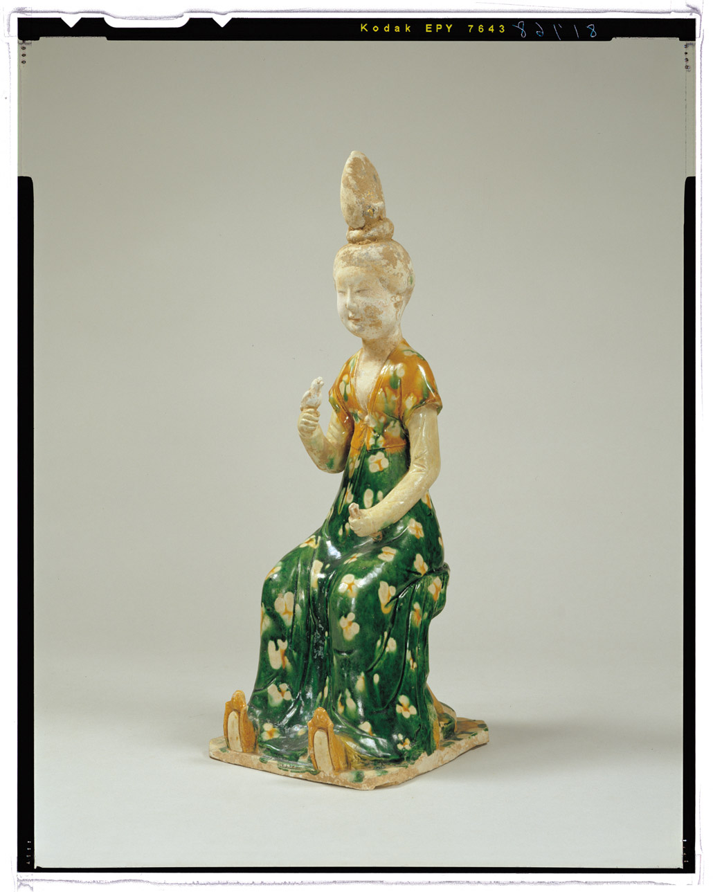 中国 唐三彩 女子俑 M29-1 中国 唐三彩 女子俑 M29-1 中国 唐三彩 女子