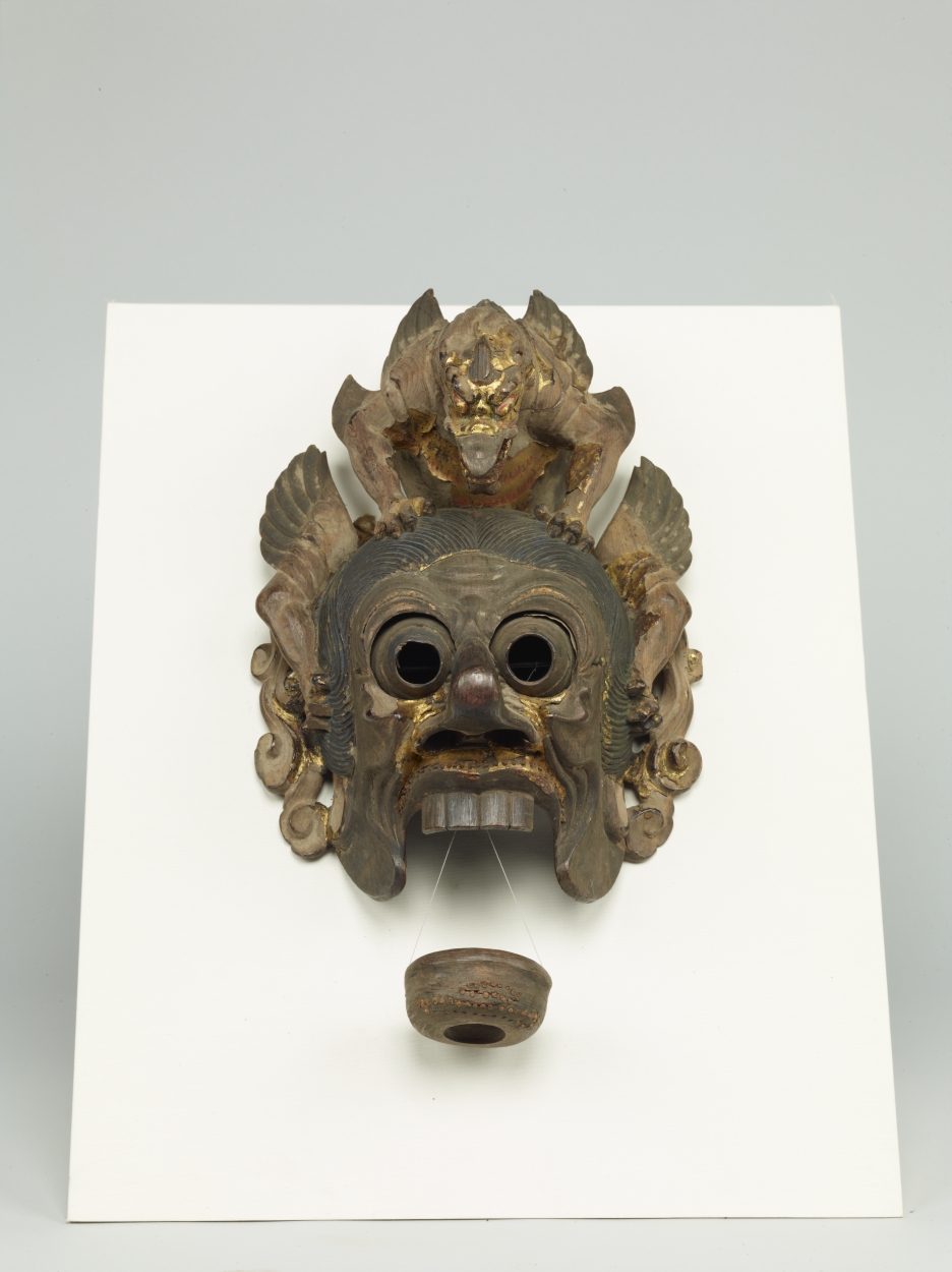 蘭陵王面 木彫り E0023792 舞楽面＿蘭陵王 - 東京国立博物館 画像