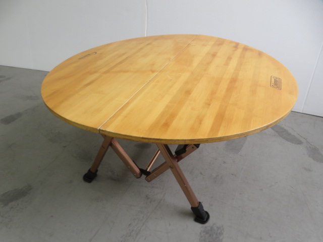 コールマン コンフォートマスター バンブーオーバルテーブル／85 使用