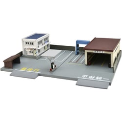 N1111-02☆TOMYTEC 建物コレクション 駅前/ バス等6点 N1111-02