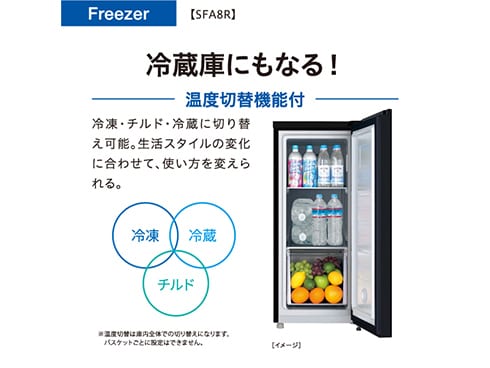 ヨドバシ.com - AQUA アクア 冷凍庫 前開き（76L・右開き） ファン式