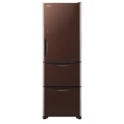 美品【 HITACHI 】日立 375L 3ドア 冷凍冷蔵庫 クリスタルドア 真空