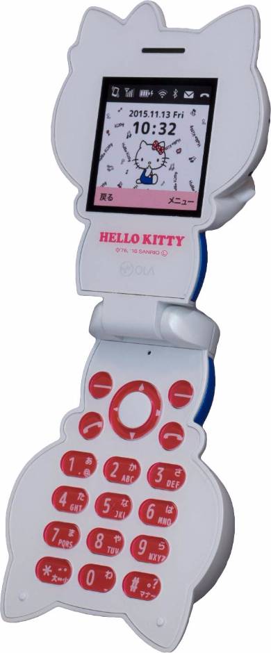 ハローキティフォン」予約受け付けスタート 通話・SMS専用、1万2000円