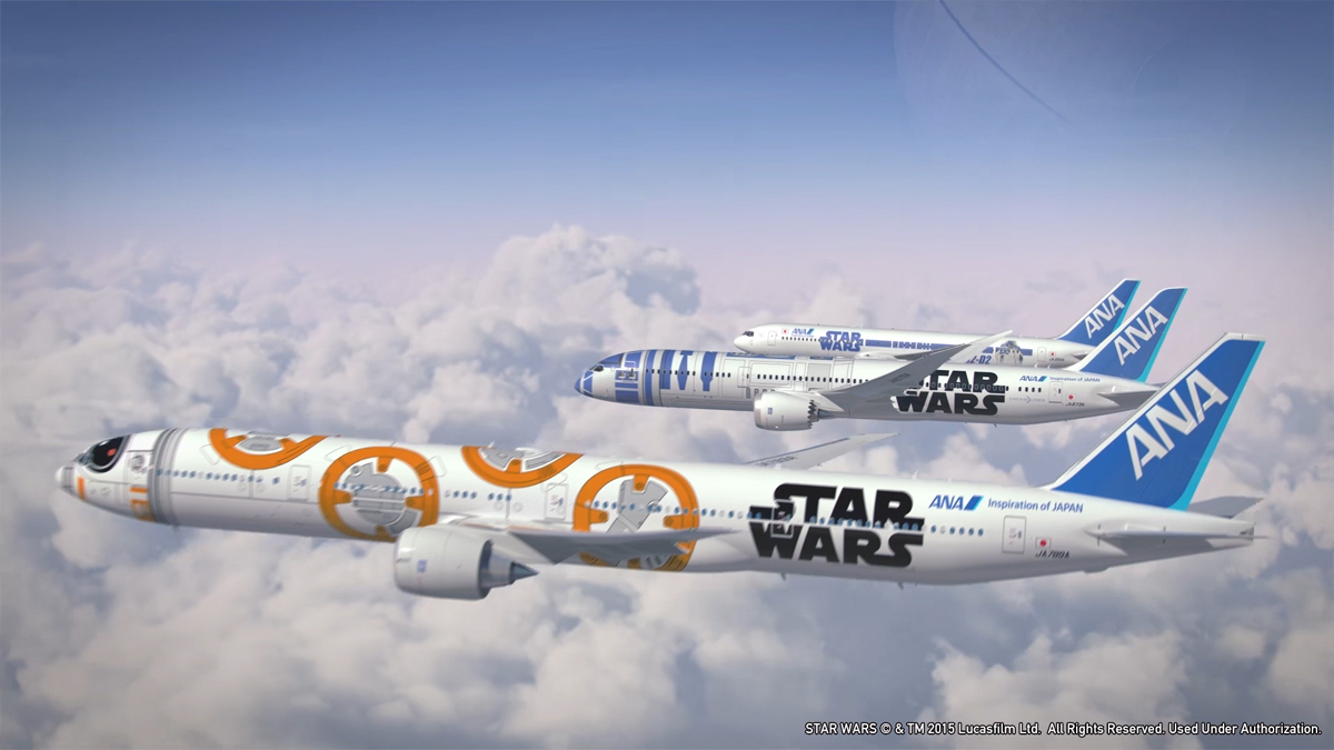 非売品 ANA STARWARS JET BB-8 1/200 スターウォーズ 中古】BB-8 ANA