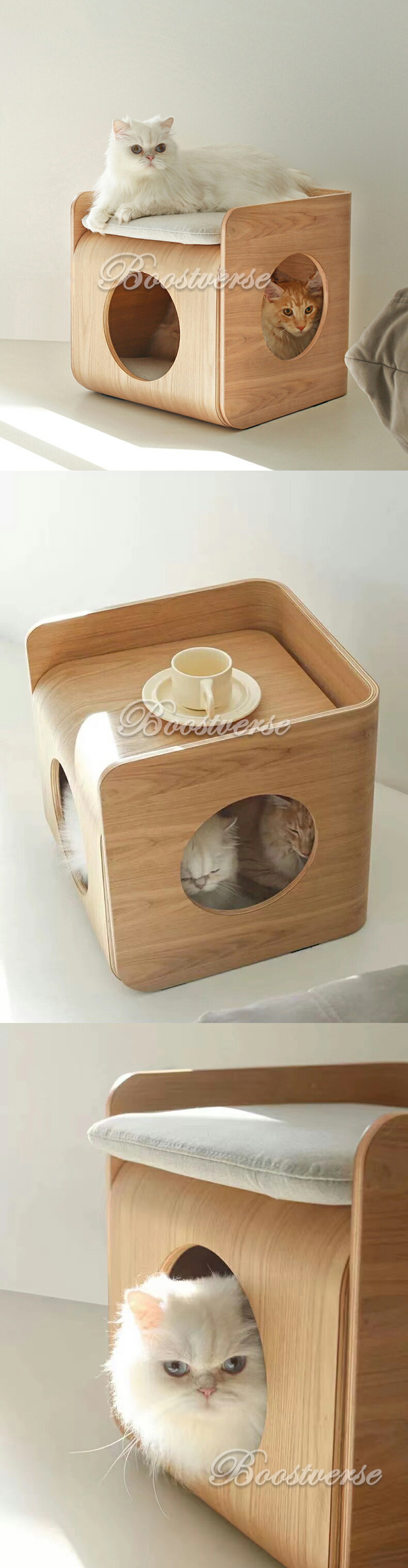 楽天市場】猫ベッド キャットベッド 猫ハウス キャットハウス 木製
