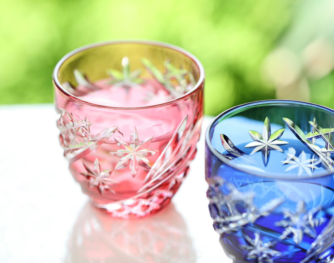 カガミクリスタル 江戸切子 蓋物 菓子器 キャンディポット 箱付き