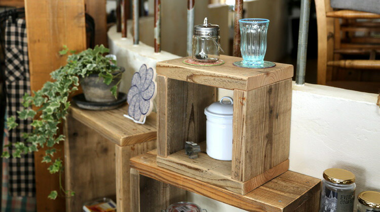 WOODPRO楽天】OLD ASHIBA（足場板古材）ラック