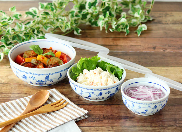 楽天市場】3型セット ロイヤルブルー パック鉢 | 日本製 陶磁器 250ml