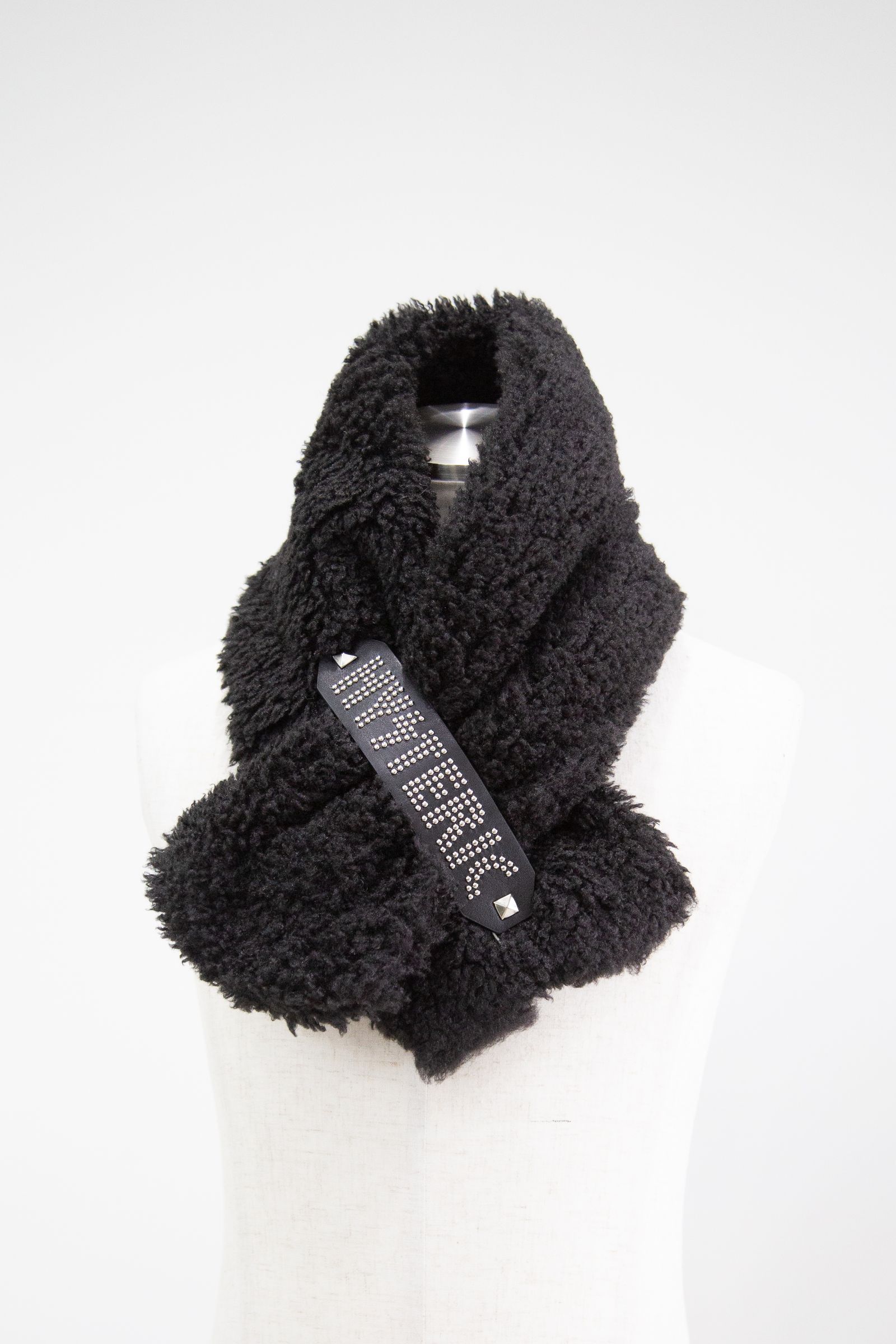 HYSTERIC GLAMOUR - LOGO STUDS BELT ファーマフラー | Tempt