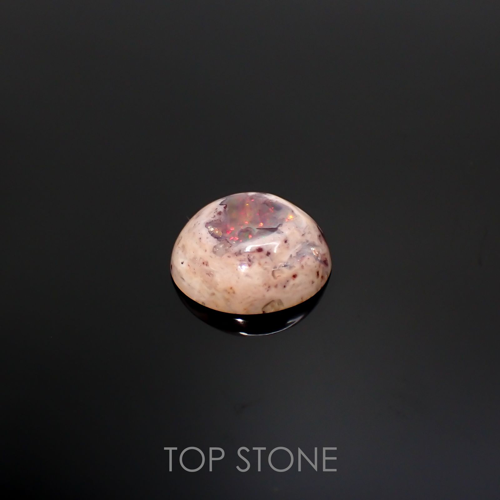 カンテラオパール メキシコ産 6.18ct[220115303]13.8x13.4mm前後 | TOP