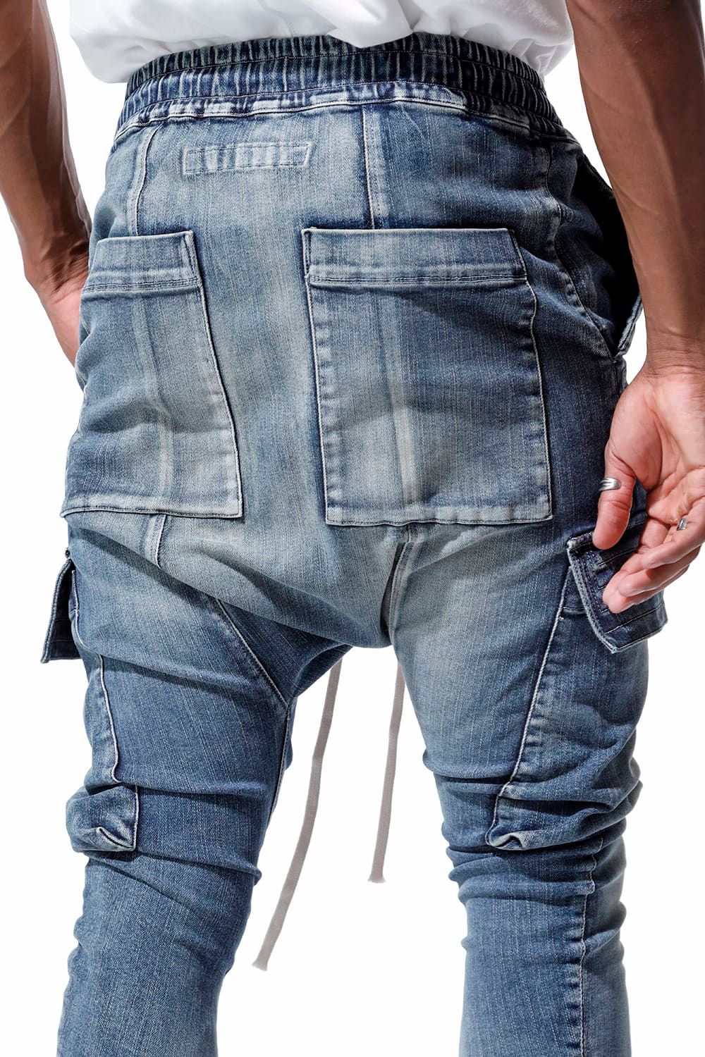 A.F ARTEFACT - Denim Sarouel Skinny Long Pants