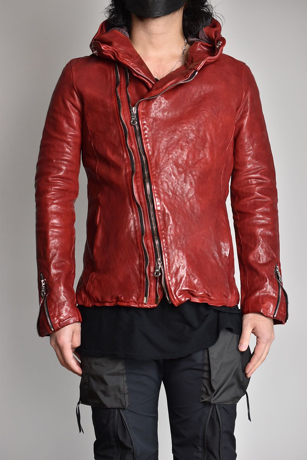 ISAMU KATAYAMA BACKLASH - Italy Shoulder Garment-Dyed Hooded