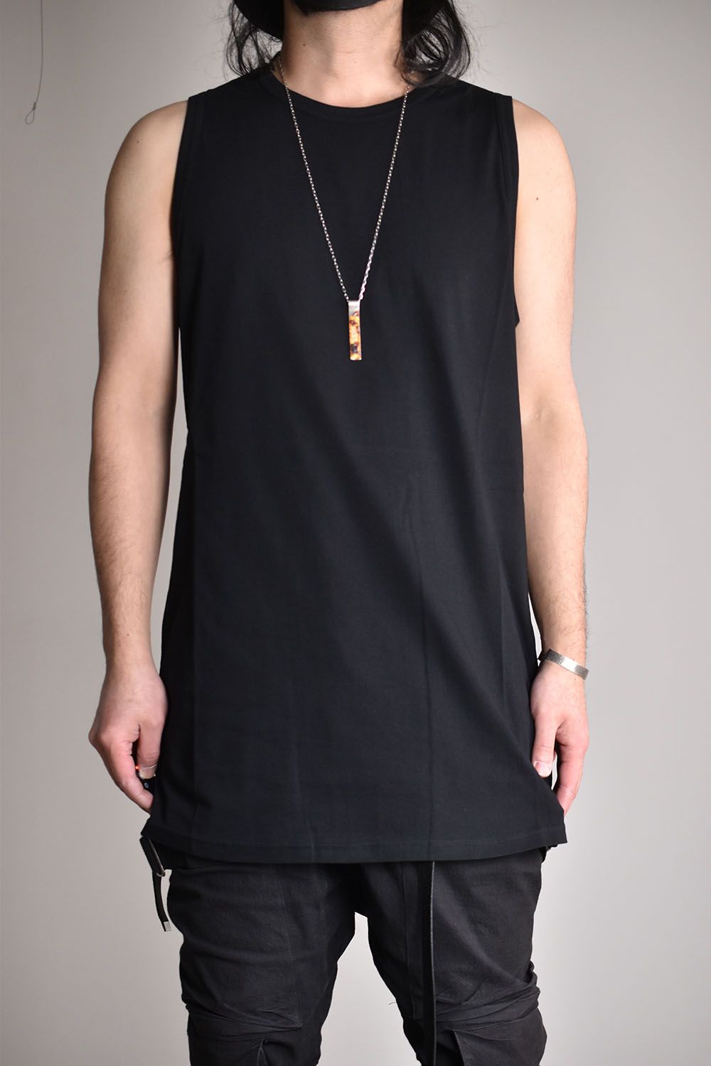 ○☆新品未使用 A.F ARTEFACT ロングタンクトップ 1 アイボリー A.F