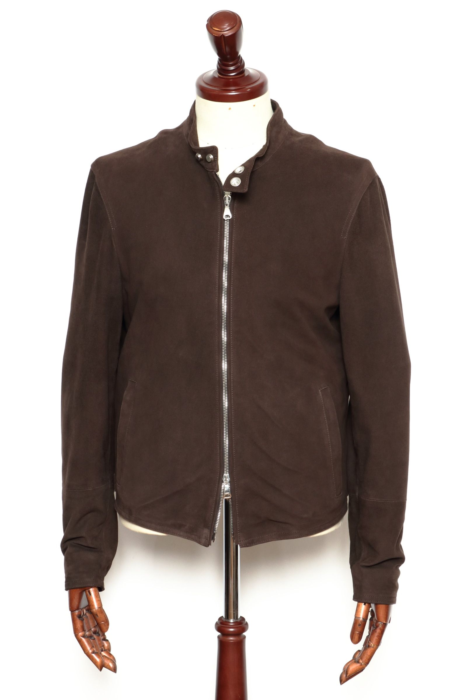 EMMETI - H UOMO アッカ ウォモ ラムレザー ライダース ジャケット