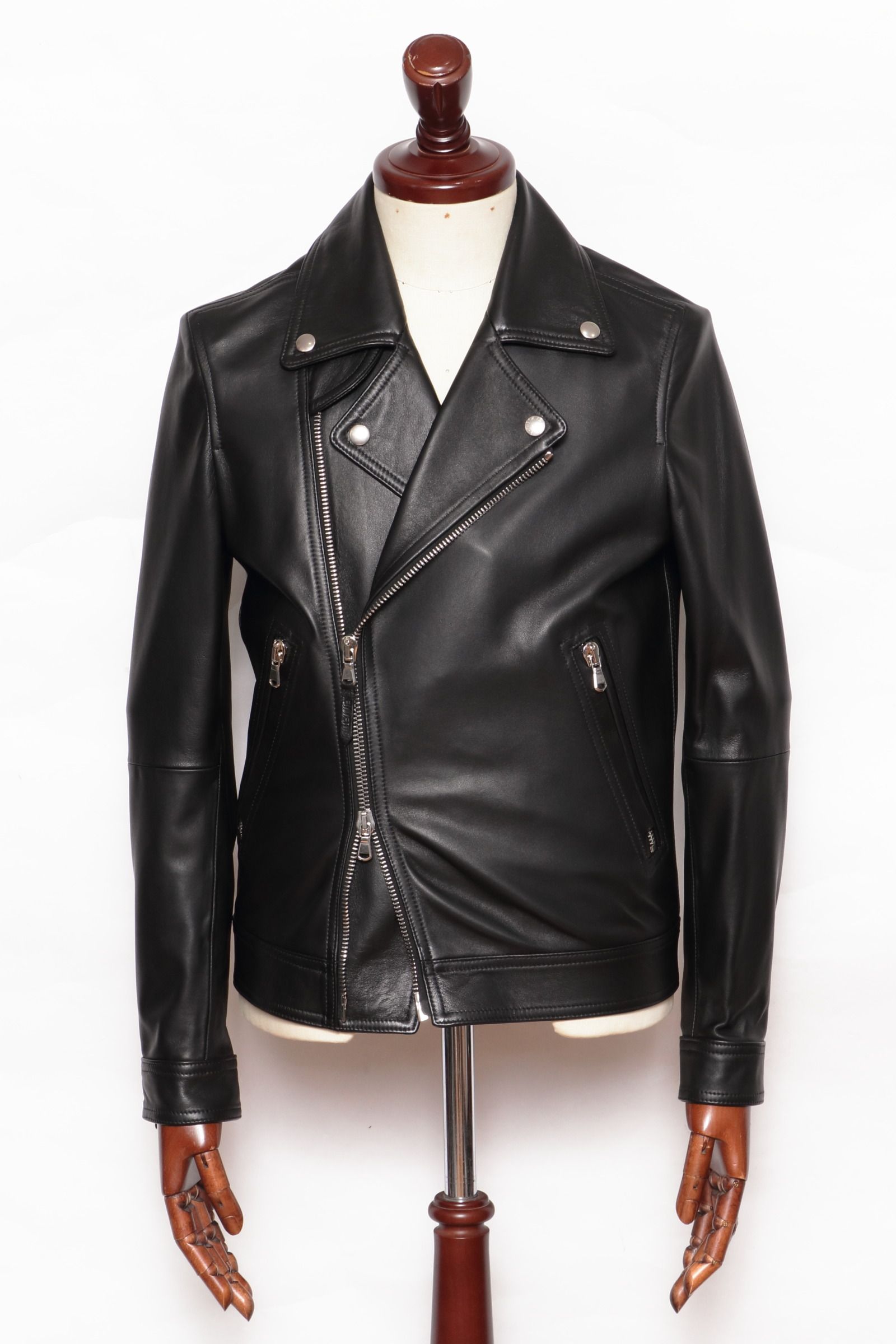 エンメティ EMMETI レザージャケット ブラック メンズ 44サイズ EMMETI