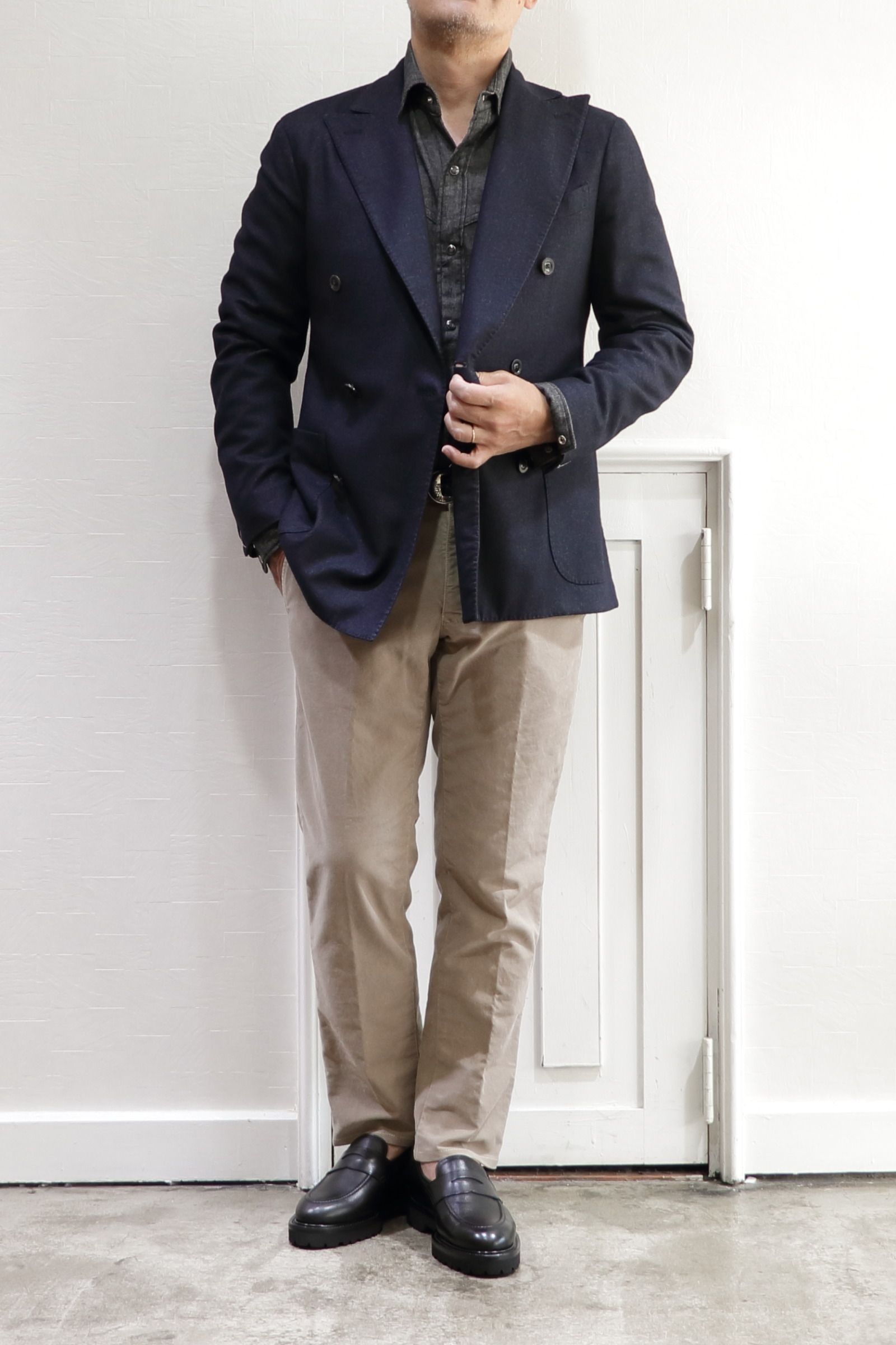 INCOTEX - INCOTEX SLACKS (100型) SLIM FIT ガーメントダイコットン