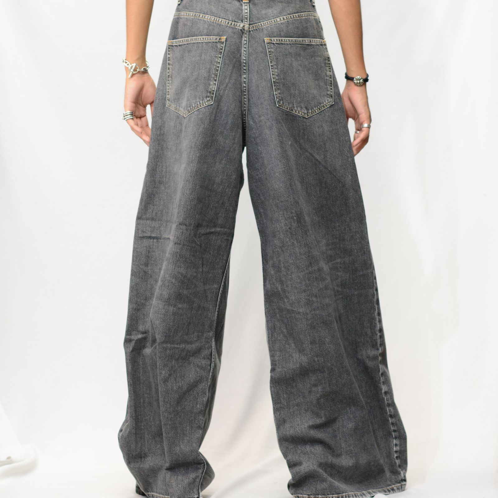 PRY シュウト Washed Serge Sarouel Wide Pants Washed Serge Sarouel