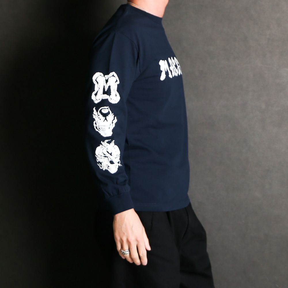 テンダーロイン Tシャツ ネイビー XL ハイドアンドシーク RATS