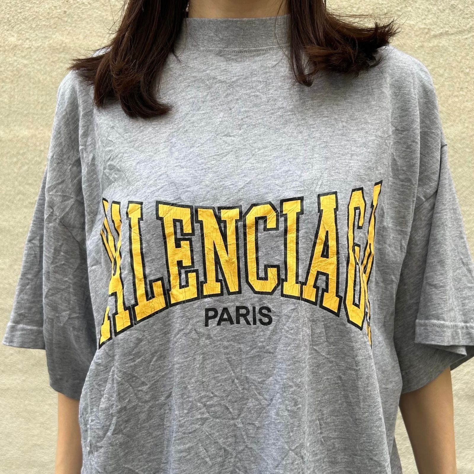 BALENCIAGA - ロゴ Tシャツ オーバーサイズ / グレー / ユニセックス