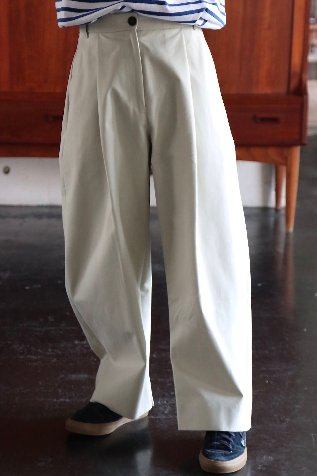 STUDIO NICHOLSON 22SS DEEP PLEAT VOLUME PANTS style.2022.3.9
