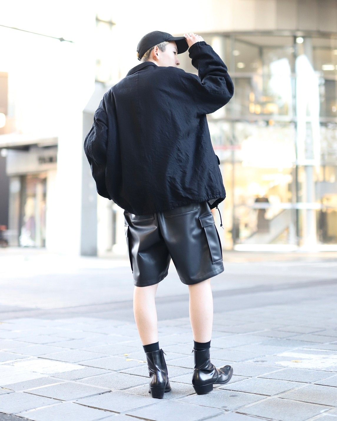 BLACK CdG 2023 AWウール縮絨サルエルパンツ BLACK CdG 2023 AWウール縮絨