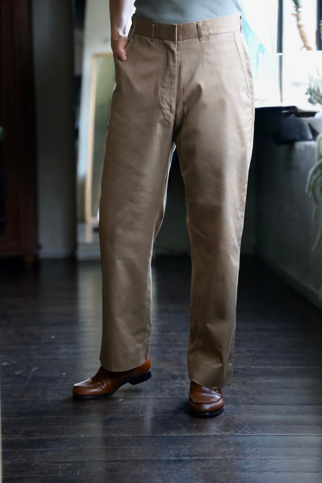 FOUNDOUR - ファウンダ 25AW TWILL PANTS(015FD252006)BEIGE | MARK