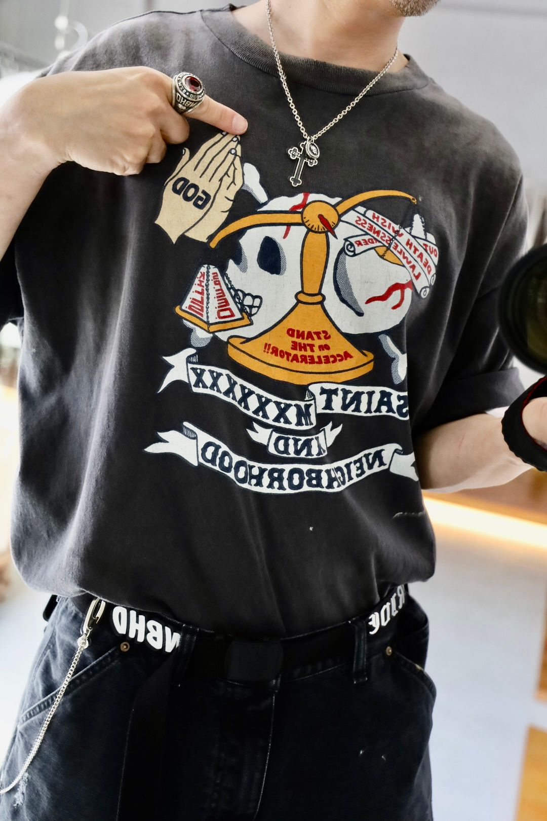 SAINT MICHAEL セントマイケル ネイバーフッド Tシャツ L SAINT