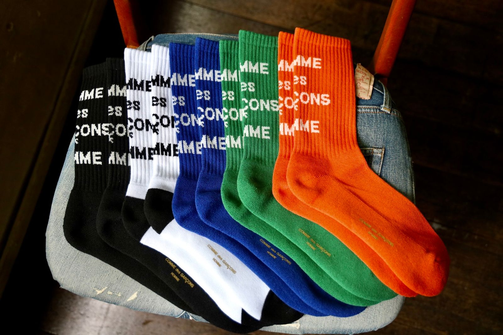 COMME des GARCONS HOMME - コムデギャルソンオム24AW ロゴソックス(HN