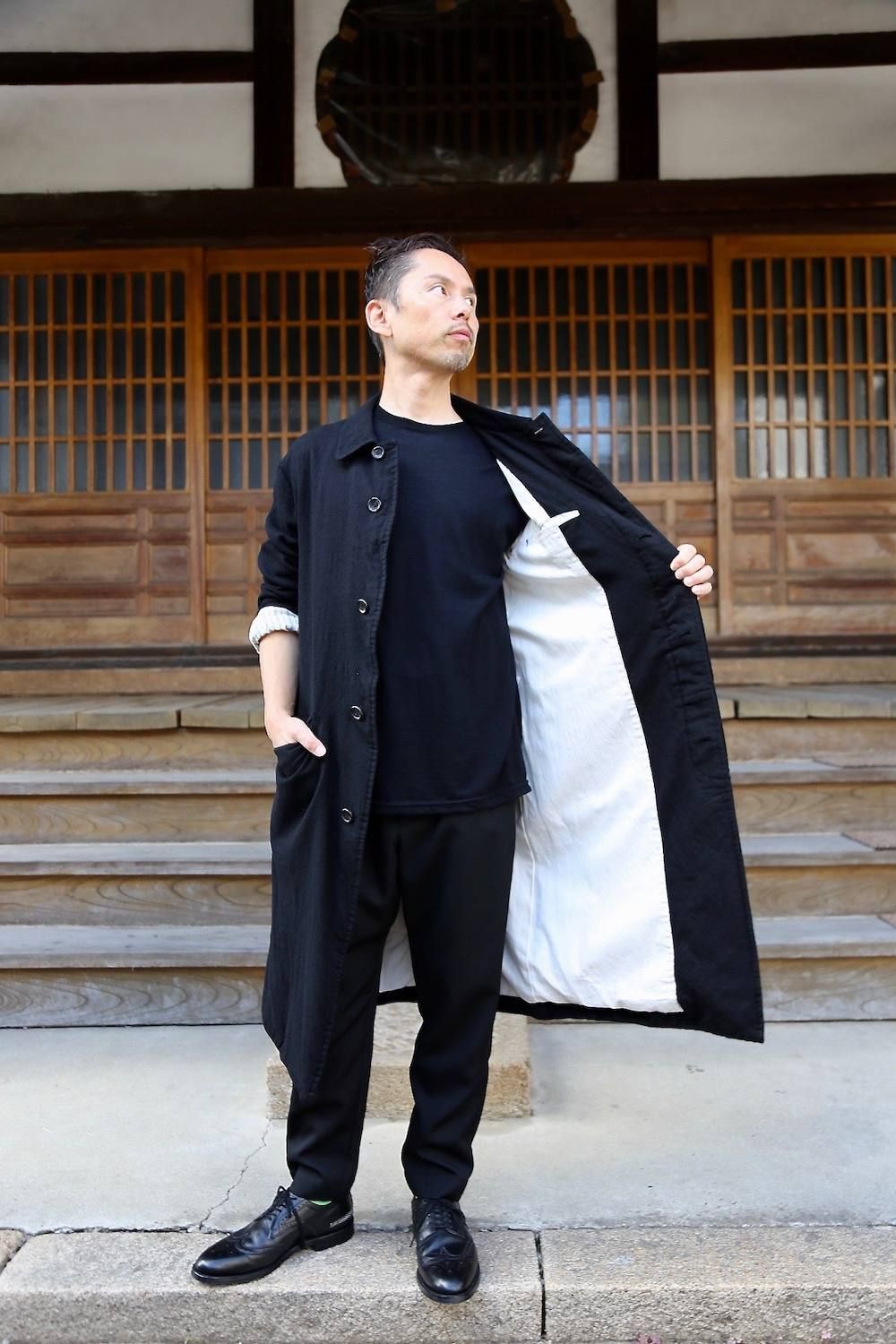 COMME des GARCONS HOMME PLUS 22AW 山口一郎着 ポリ縮絨シャツ M