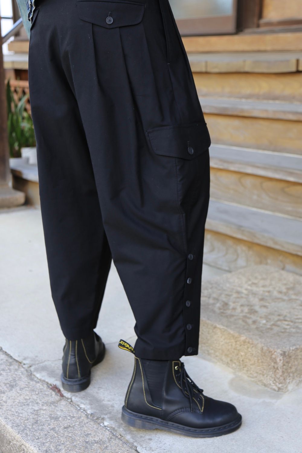 yohji yamamoto G-裾口アジャストパンツ(HD-P30-058) style.2021.4.9