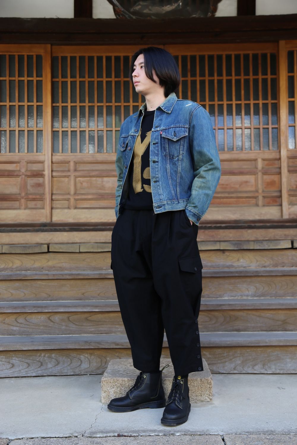 yohji yamamoto G-裾口アジャストパンツ(HD-P30-058) style.2021.4.9