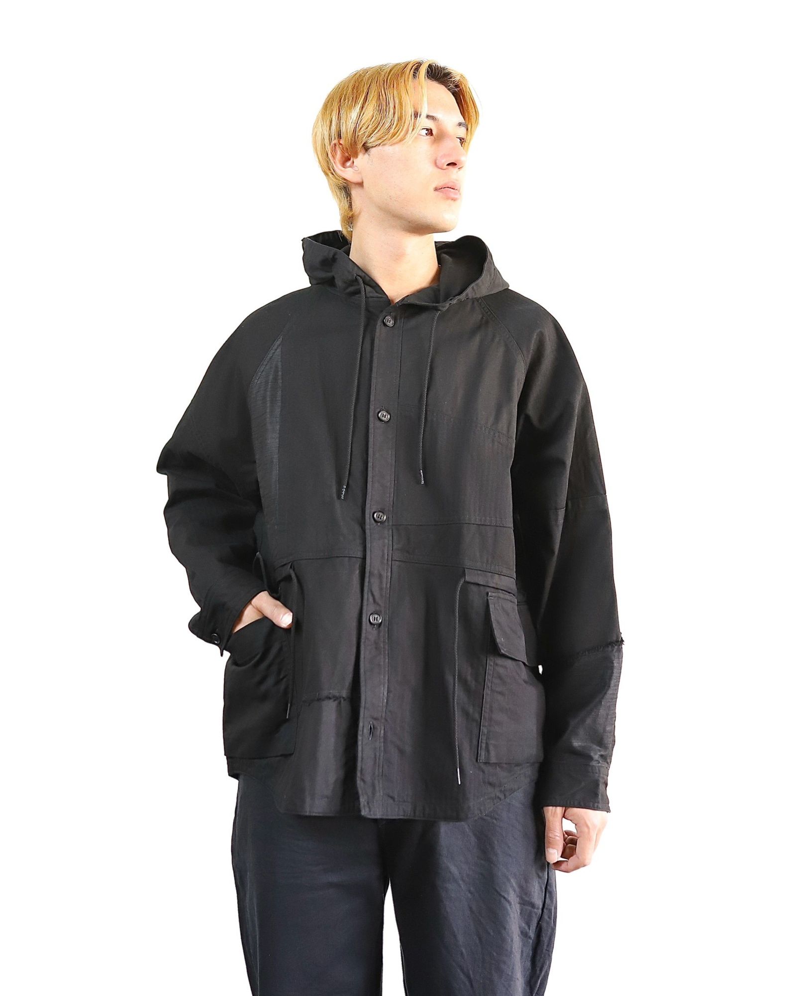 コムデギャルソンオム 24SS 新作ミリタリーフードジャケット style