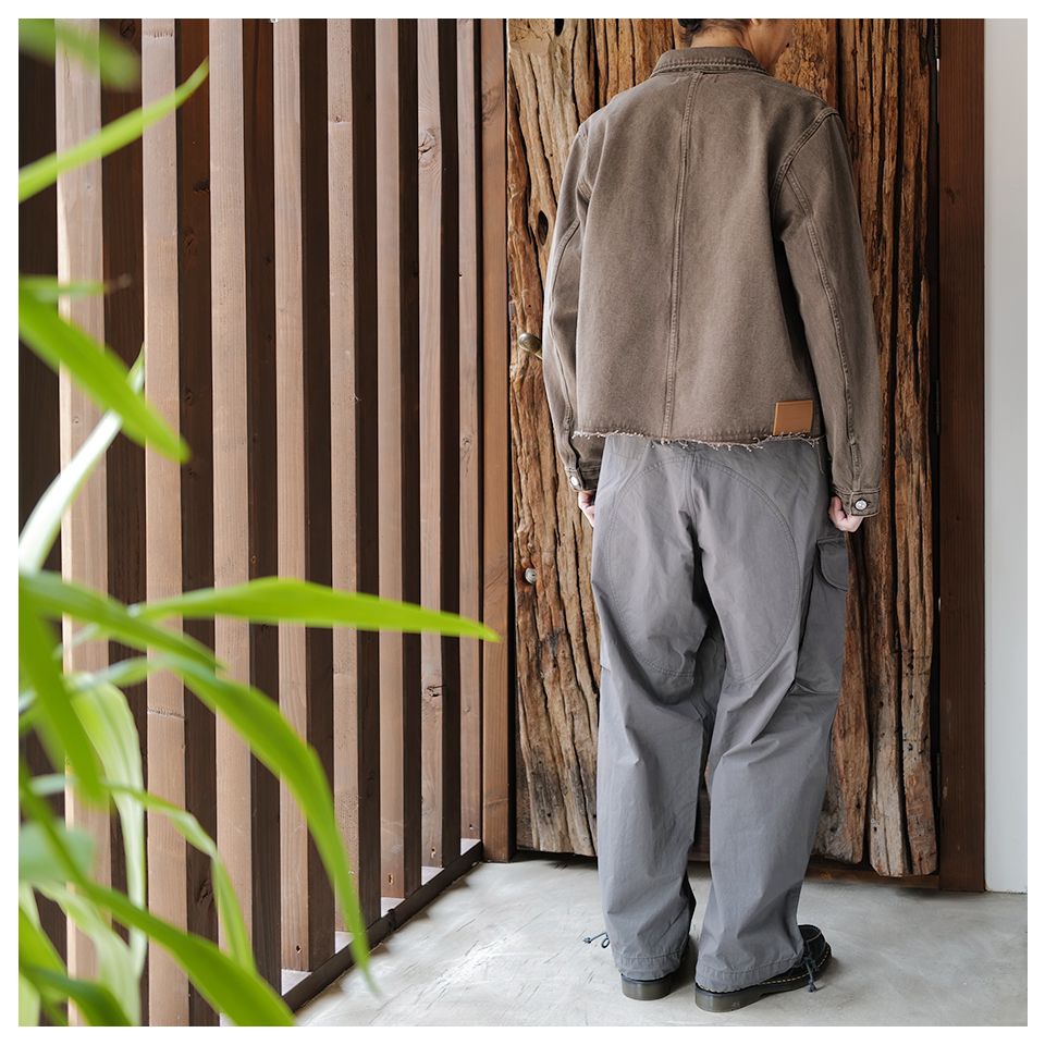 I am dork Work pants ChinoBEIGE ムラ染チノ I am dork（アイアム