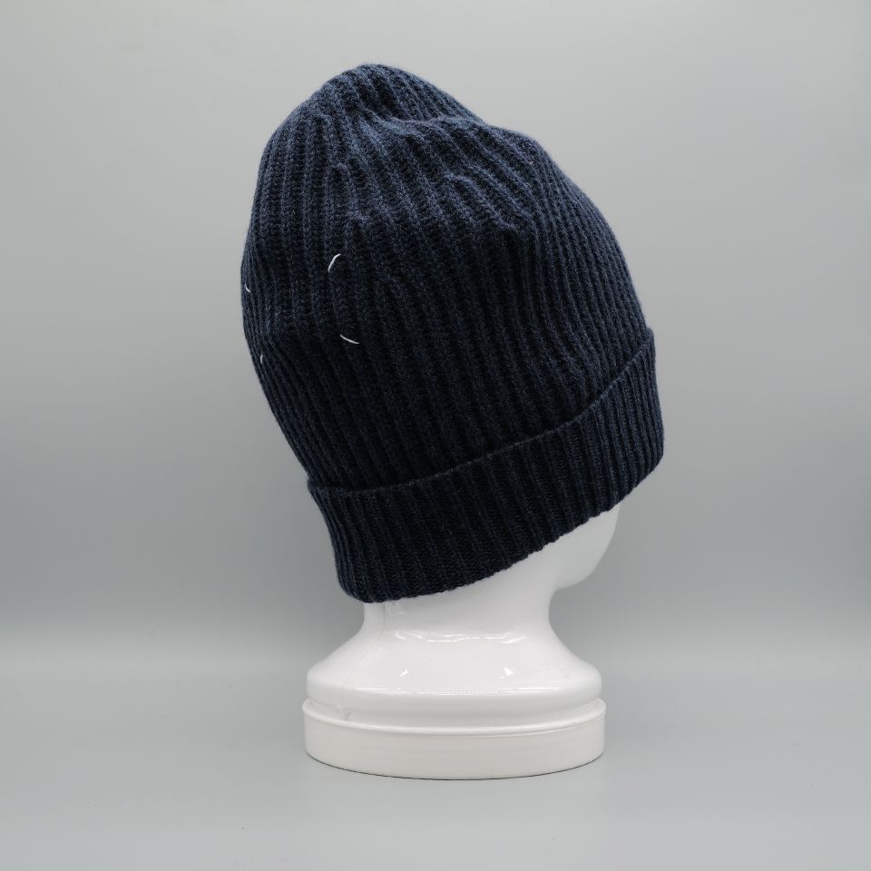 Margielaマルジェラニット帽 ビーニーネイビーレディースS51TC0041