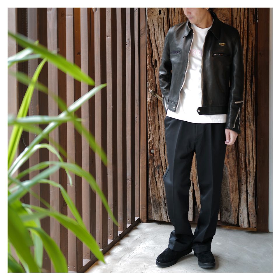 d*」様 美品 ルイスレザー 551T ドミネーター タイトフィット シープ 黒 No.551 Dominator (ドミネーター) タイトフィット (革：シープスキン