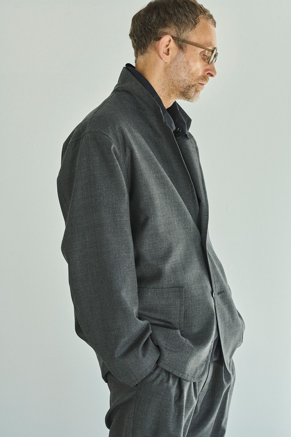 STILL BY HAND - 【ラスト1点】【24AW】2Bウールジャケット(GRAY) | Salty