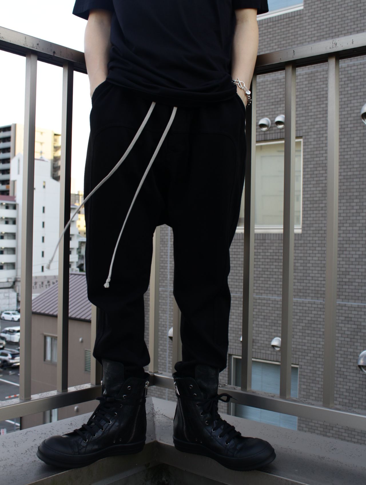 Rick Owens DRKSHDW サルエルパンツ M ダークダスト 中古】ダーク