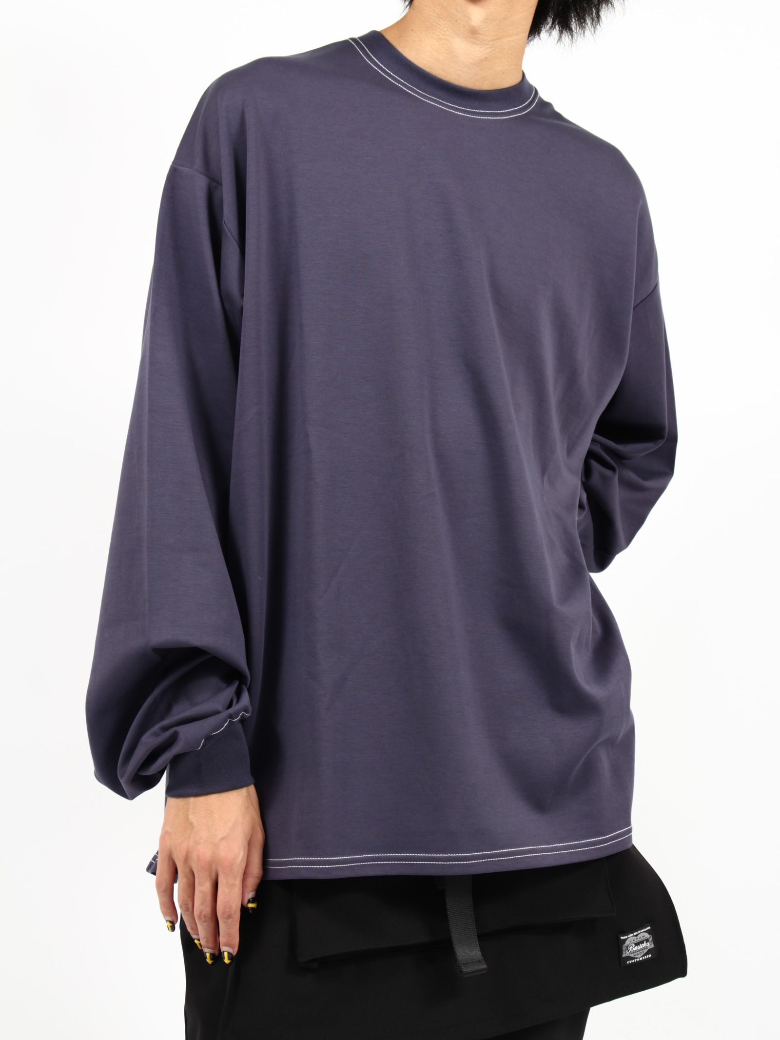 novelbright ガッキ オーバーサイズLS ロンT/ロングTシャツ 黒L