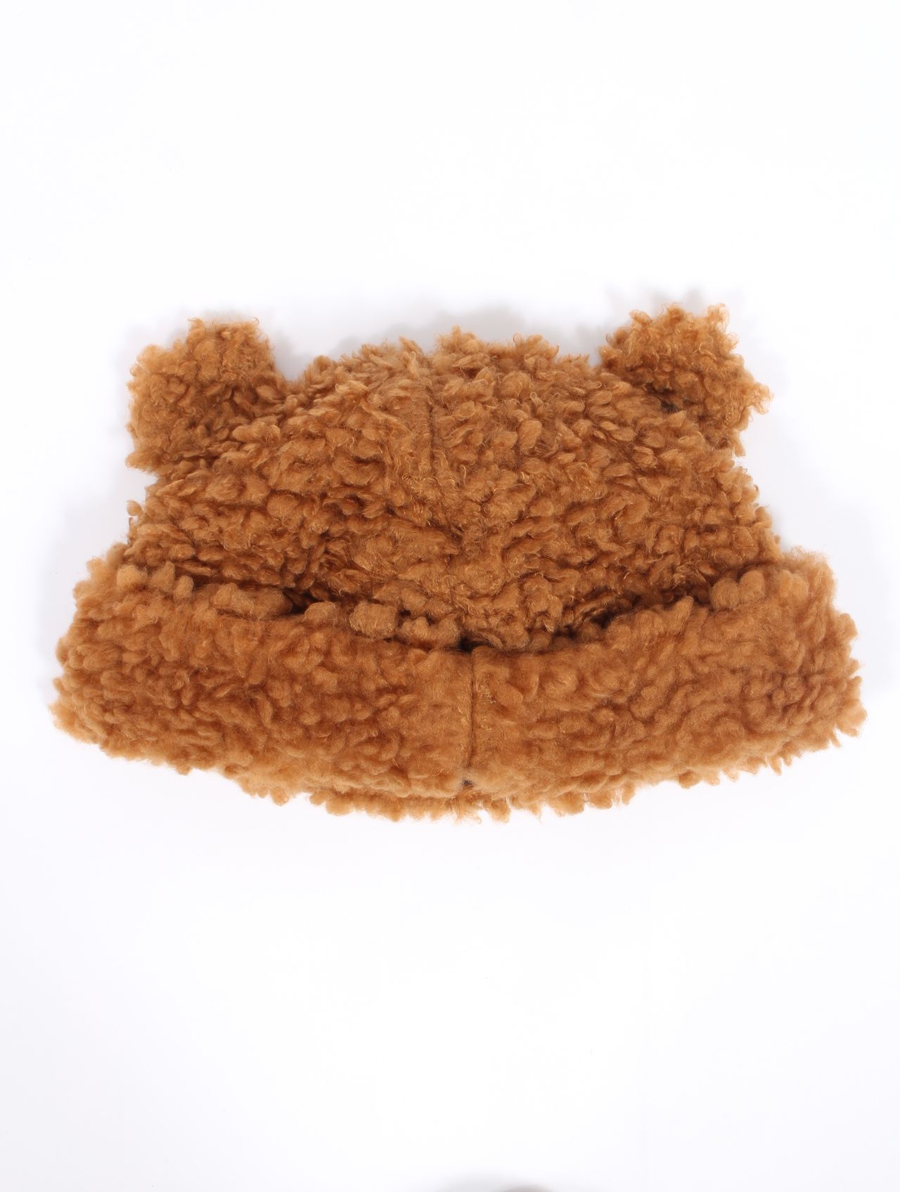 Basicks ベイシックス クマ耳ニット帽 茶 ブラウン S BASICKS（ベイ