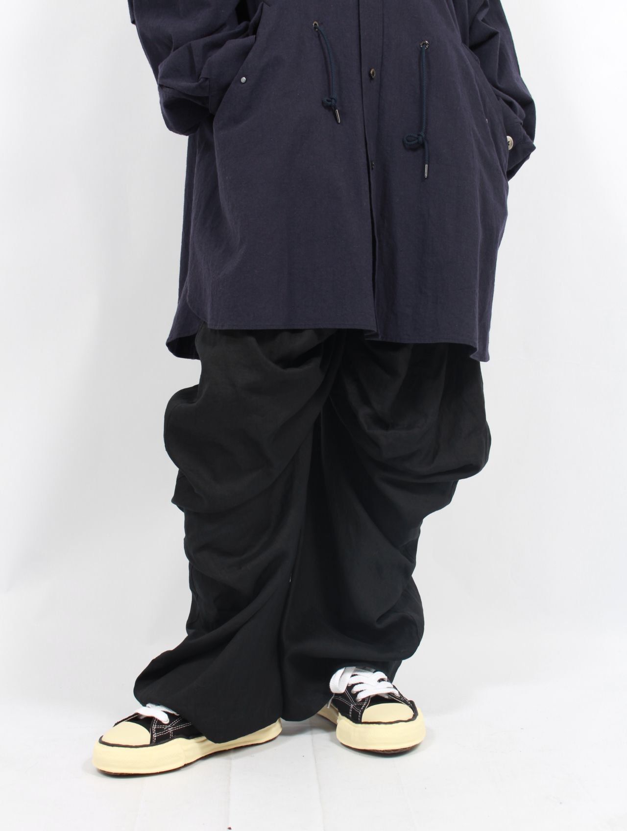 GANRYU サルエルパンツ 希少Lサイズ GANRYU 名作 サルエル ブラック