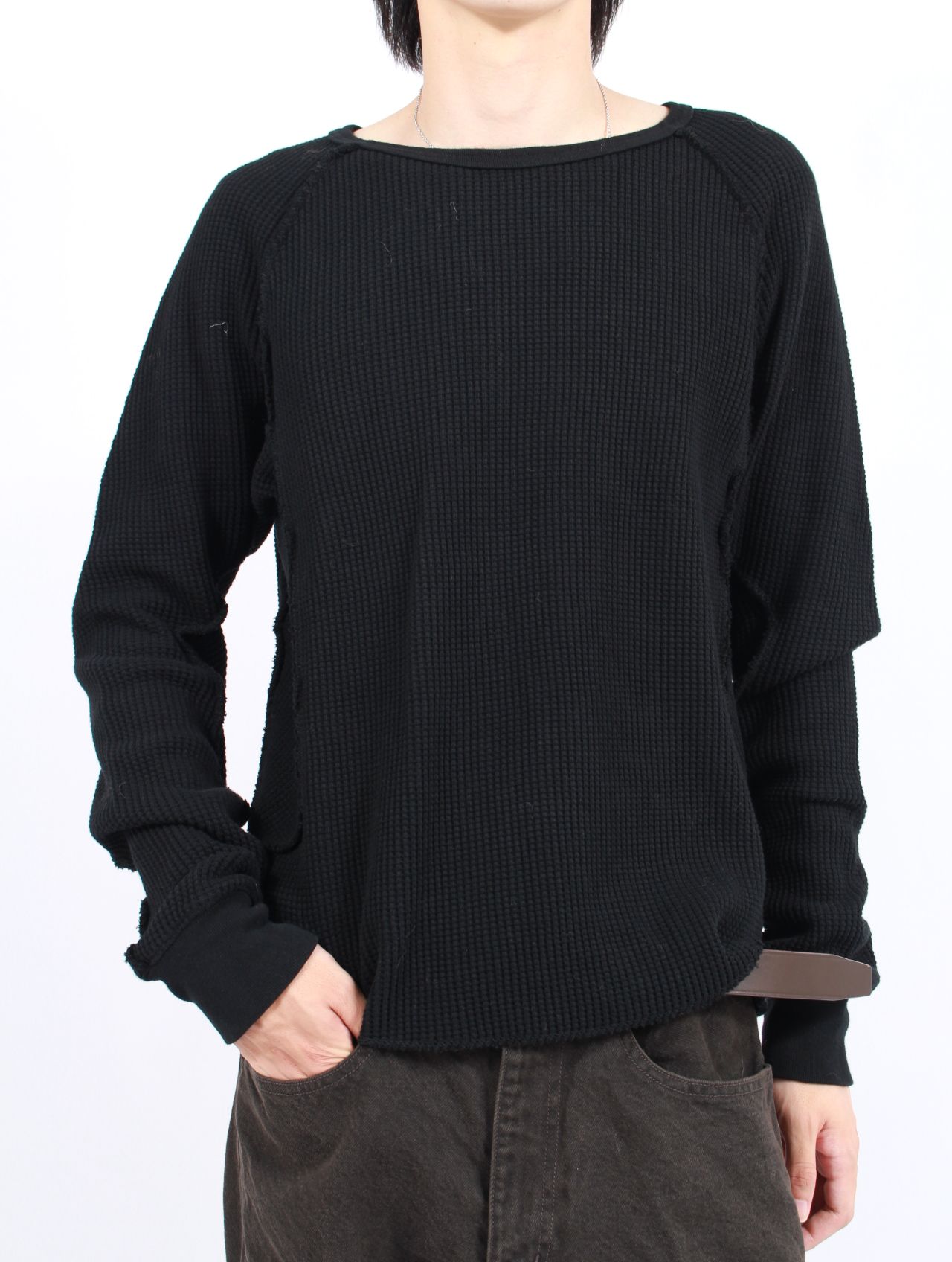 NVRFRGT - 【26SS】 ワッフル サーマル ロングスリーブ 長袖 Tシャツ