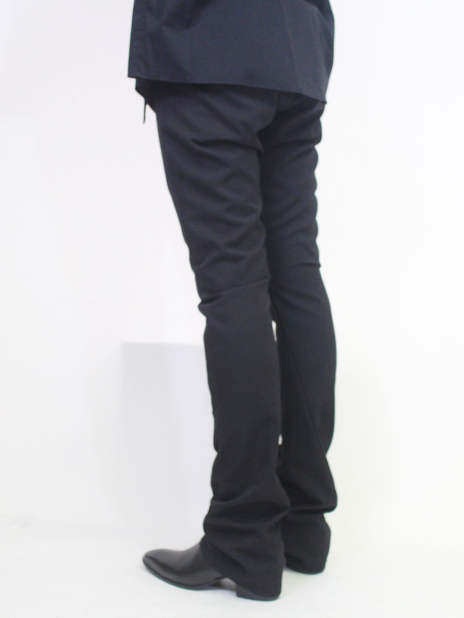 sulvam - ウールギャバジン ブーツカットパンツ スラックス